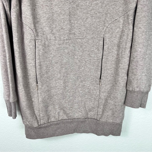 Gymshark Heathered Light Pink Oversized Mock Neck Tunic Sweater Sweaterdress S - Picture 3 of 9